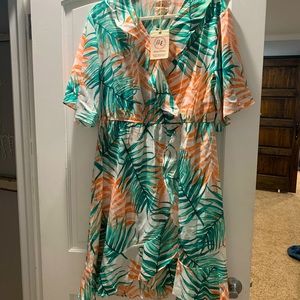 Palms Wrap Dress